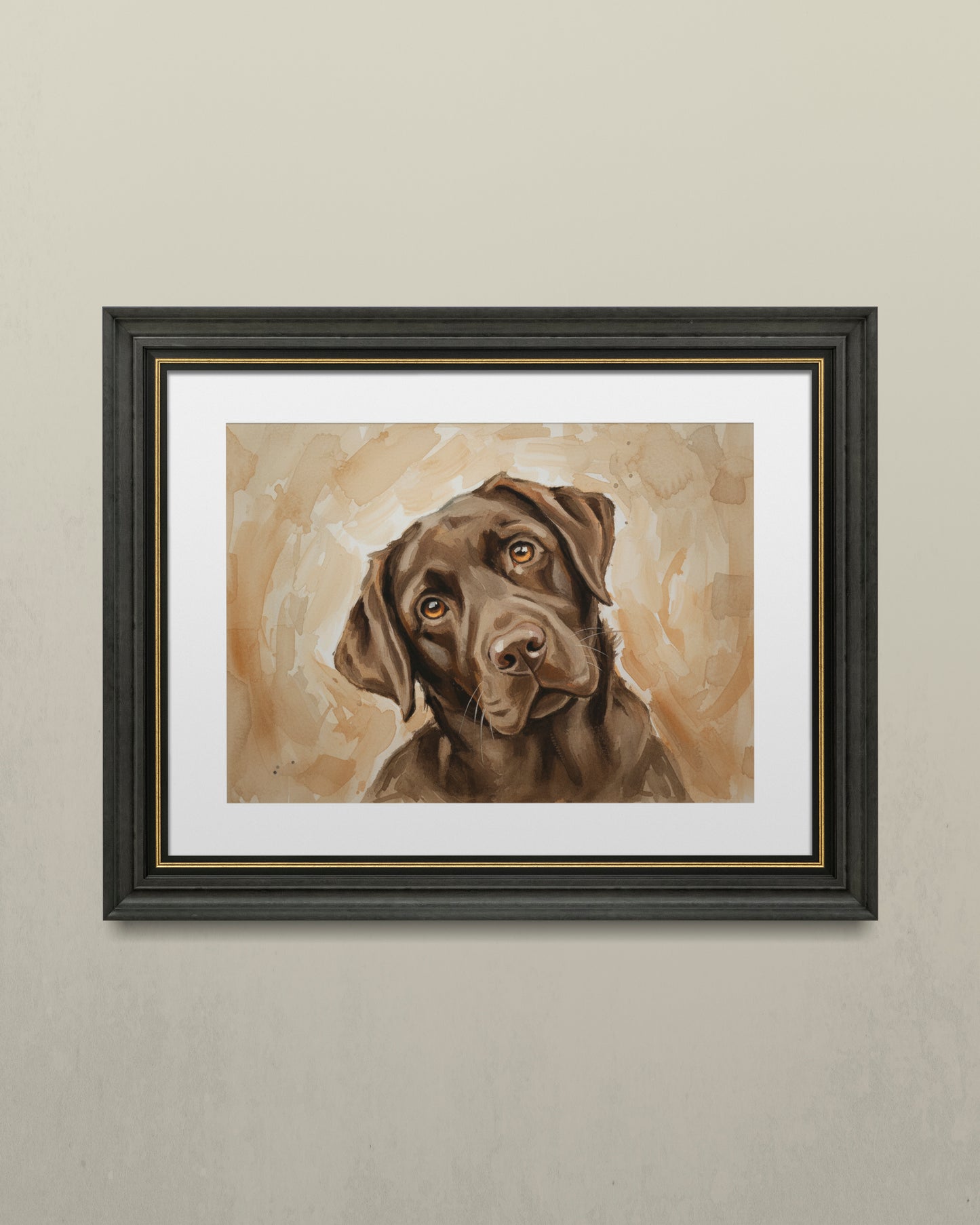 Watercolor Dog Portrait From Photo