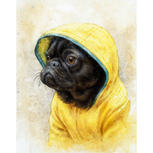 Watercolor Dog Portrait